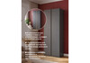 Миниатюра фото шкаф двухстворчатый woodville кассий 80 2-х ств графит 679658 | 220svet.ru
