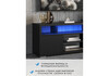 Миниатюра фото тв-тумба woodville чезаре c подсветкой черный / черный 698132 | 220svet.ru
