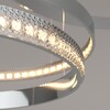 Миниатюра фото подвесной светодиодный светильник с пультом управления eurosvet posh 90175/5 хром  | 220svet.ru