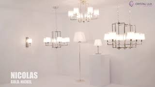 Миниатюра фото подвесная люстра crystal lux sp-pl6 nickel/white | 220svet.ru